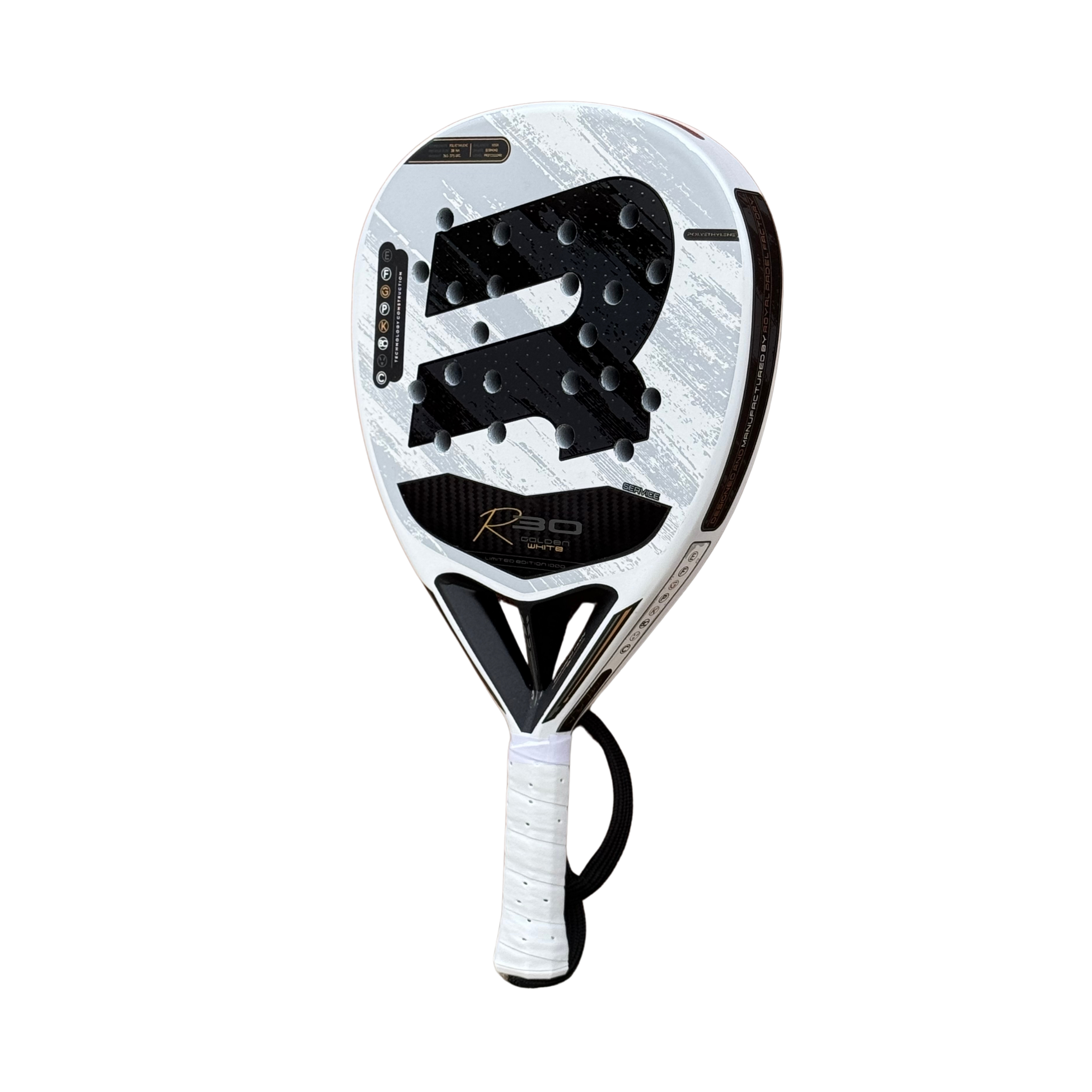 Royal Padel R30 Golden White 2025 Padel Racket