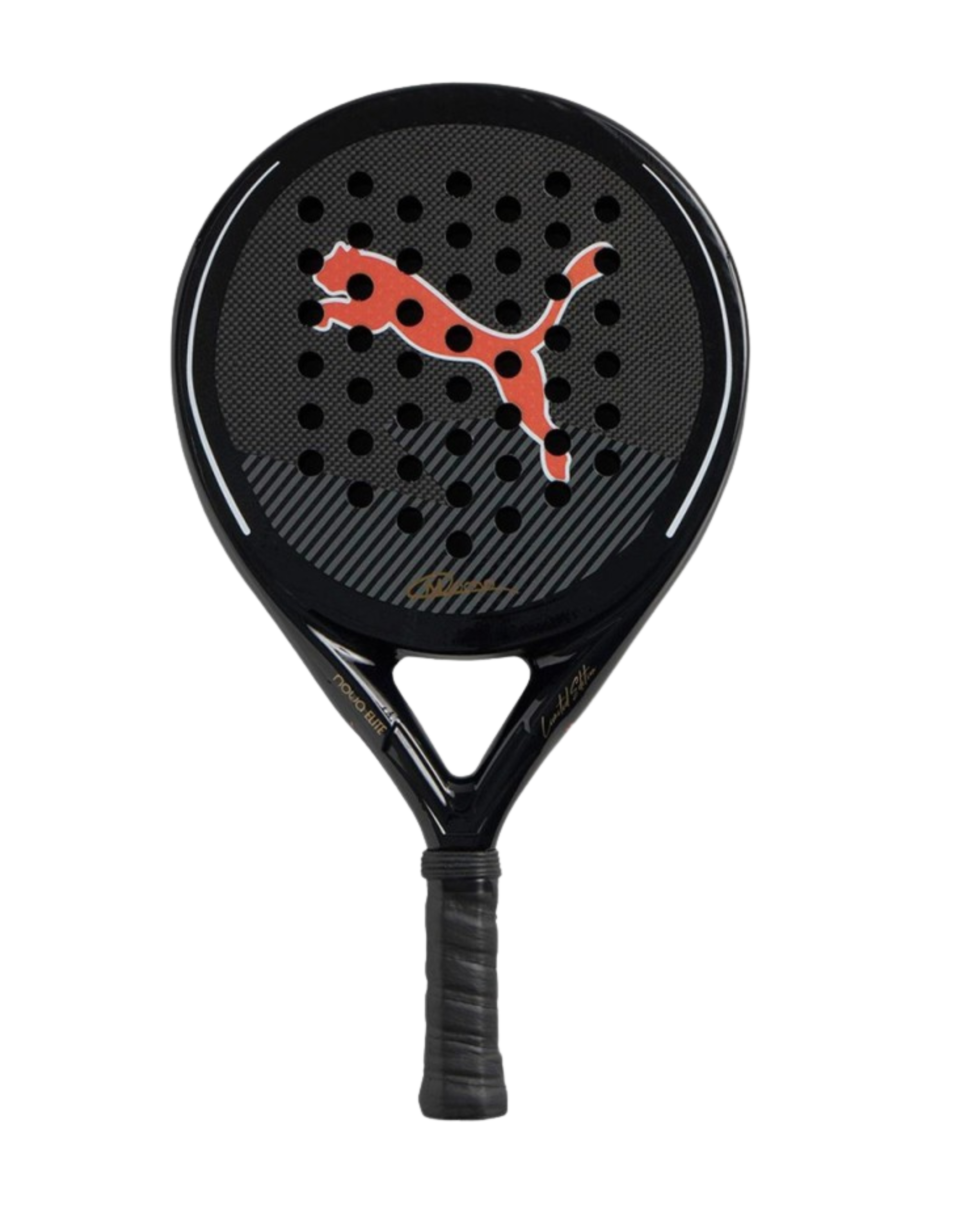 Puma Nova Elite 2025 Momo Gonzalez Black Orange Padel Racket